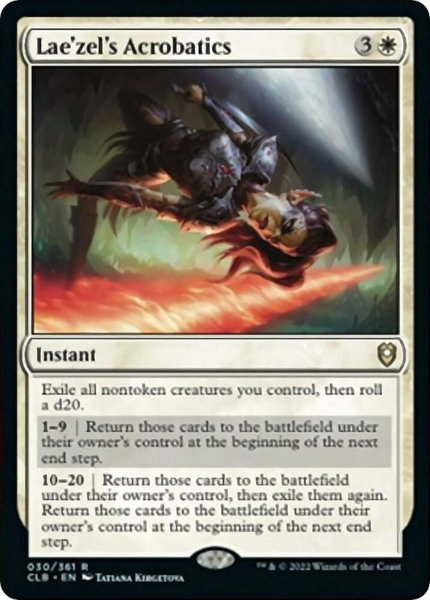 Lae'zel's Acrobatics - Commander Legends: Battle for Baldur's Gate Magic: The Gathering trading card