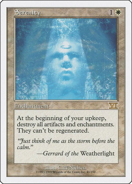Serenity - Classic Sixth Edition Magic: The Gathering trading card