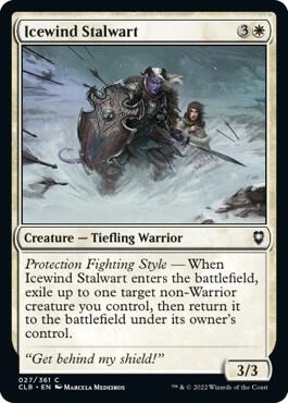 Icewind Stalwart - Commander Legends: Battle for Baldur's Gate Magic: The Gathering trading card