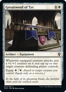 Greatsword of Tyr - Commander Legends: Battle for Baldur's Gate (CLB) #22 - Common Magic: The Gathering Trading Card