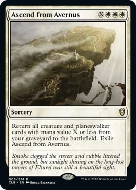 Ascend from Avernus - Commander Legends: Battle for Baldur's Gate Magic: The Gathering trading card