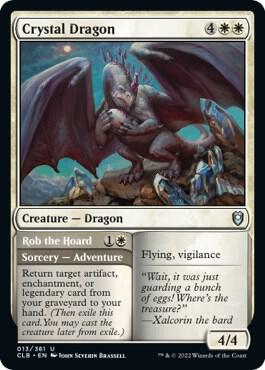Crystal Dragon - Commander Legends: Battle for Baldur's Gate Magic: The Gathering trading card