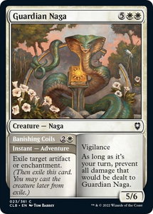 Guardian Naga - Commander Legends: Battle for Baldur's Gate (CLB) #23 - Common Magic: The Gathering Trading Card