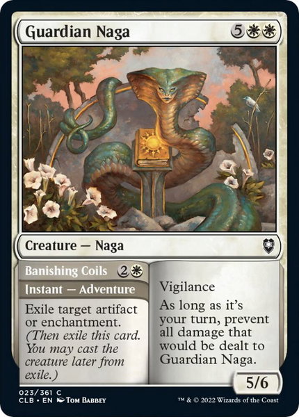 Guardian Naga - Commander Legends: Battle for Baldur's Gate Magic: The Gathering trading card