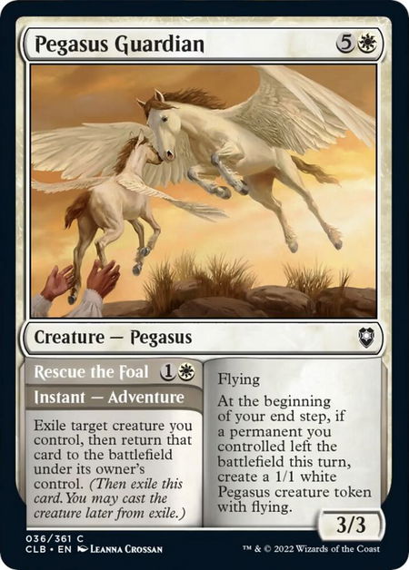Pegasus Guardian - Commander Legends: Battle for Baldur's Gate Magic: The Gathering trading card