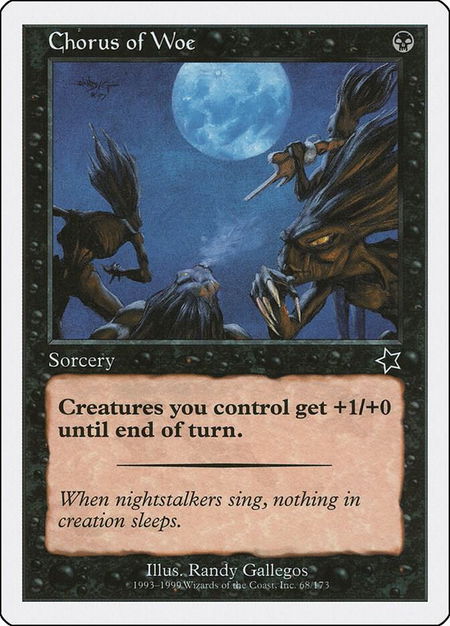Chorus of Woe - Starter 1999 Magic: The Gathering trading card