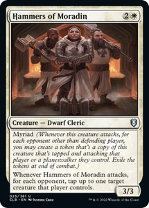 Hammers of Moradin - Commander Legends: Battle for Baldur's Gate (CLB) #25 - Uncommon Magic: The Gathering Trading Card