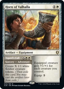 Horn of Valhalla - Commander Legends: Battle for Baldur's Gate Magic: The Gathering trading card