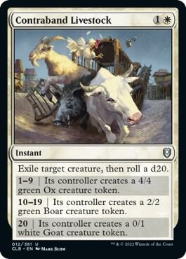 Contraband Livestock - Commander Legends: Battle for Baldur's Gate Magic: The Gathering trading card