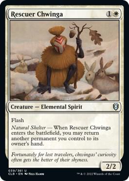 Rescuer Chwinga - Commander Legends: Battle for Baldur's Gate Magic: The Gathering trading card