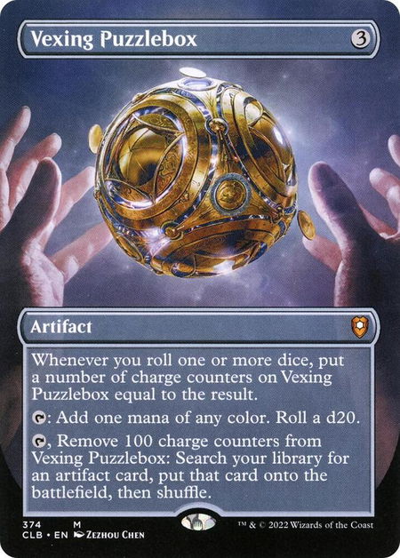 Vexing Puzzlebox (Borderless) - Commander Legends: Battle for Baldur's Gate Magic: The Gathering trading card