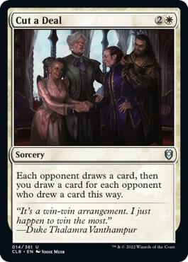 Cut a Deal - Commander Legends: Battle for Baldur's Gate Magic: The Gathering trading card