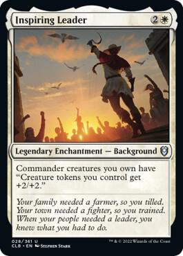 Inspiring Leader - Commander Legends: Battle for Baldur's Gate Magic: The Gathering trading card