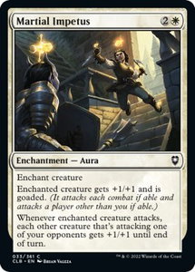 Martial Impetus - Commander Legends: Battle for Baldur's Gate (CLB) #33 - Common Magic: The Gathering Trading Card