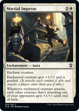 Martial Impetus - Commander Legends: Battle for Baldur's Gate Magic: The Gathering trading card