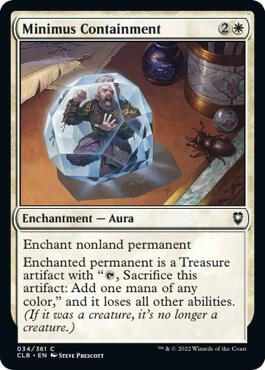 Minimus Containment - Commander Legends: Battle for Baldur's Gate Magic: The Gathering trading card