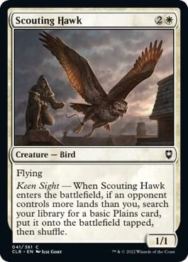 Scouting Hawk - Commander Legends: Battle for Baldur's Gate Magic: The Gathering trading card
