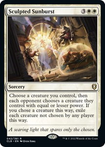 Sculpted Sunburst - Commander Legends: Battle for Baldur's Gate (CLB) #42 - Rare Magic: The Gathering Trading Card