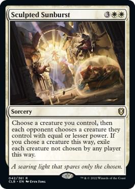 Sculpted Sunburst - Commander Legends: Battle for Baldur's Gate Magic: The Gathering trading card