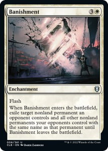 Banishment - Commander Legends: Battle for Baldur's Gate (CLB) #8 - Uncommon Magic: The Gathering Trading Card