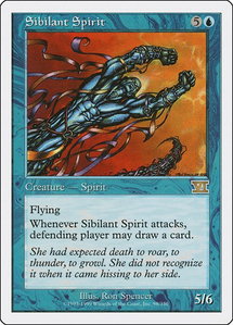 Sibilant Spirit - Classic Sixth Edition (6ED) #98 - Rare Magic: The Gathering Trading Card