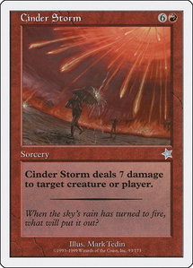 Cinder Storm - Starter 1999 (S99) #93 - Uncommon Magic: The Gathering Trading Card