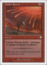 Cinder Storm - Starter 1999 (S99) #93 - Uncommon Magic: The Gathering Trading Card