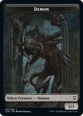 Demon Token - Commander Legends: Battle for Baldur's Gate Magic: The Gathering trading card