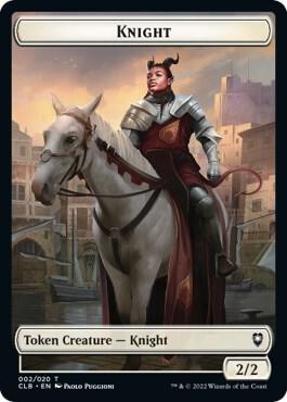 Knight Token - Commander Legends: Battle for Baldur's Gate Magic: The Gathering trading card
