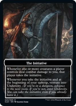 The Initiative // Undercity Double-Sided Token - Commander Legends: Battle for Baldur's Gate Magic: The Gathering trading card