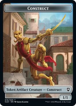 Construct Token trading card from Commander Legends: Battle for Baldur's Gate Construct Token - Commander Legends: Battle for Baldur's Gate Magic: The Gathering trading card