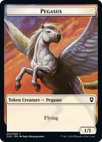 Pegasus Token - Commander Legends: Battle for Baldur's Gate (CLB) #3 - Token Magic: The Gathering Trading Card