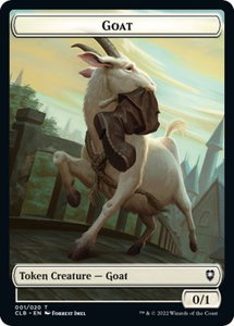 Goat Token - Commander Legends: Battle for Baldur's Gate (CLB) #1 - Token Magic: The Gathering Trading Card