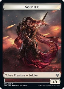 Soldier Token - Commander Legends: Battle for Baldur's Gate (CLB) #5 - Token Magic: The Gathering Trading Card