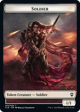 Soldier Token - Commander Legends: Battle for Baldur's Gate Magic: The Gathering trading card
