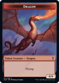 Dragon Token - Commander Legends: Battle for Baldur's Gate (CLB) #11 - Token Magic: The Gathering Trading Card