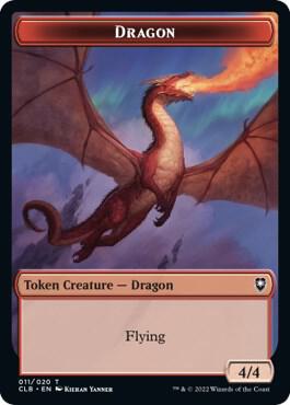 Dragon Token - Commander Legends: Battle for Baldur's Gate Magic: The Gathering trading card