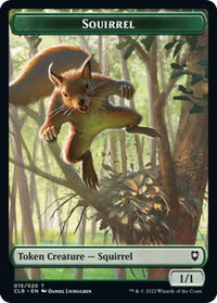 Squirrel Token - Commander Legends: Battle for Baldur's Gate (CLB) #15 - Token Magic: The Gathering Trading Card