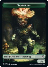 Saproling Token - Commander Legends: Battle for Baldur's Gate (CLB) #14 - Token Magic: The Gathering Trading Card