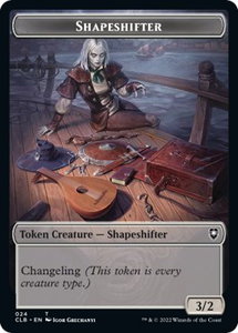 Shapeshifter (024) // Shapeshifter (028) Double-Sided Token - Commander Legends: Battle for Baldur's Gate (CLB) #24 // 28 - Token Magic: The Gathering Trading Card