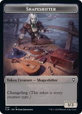 Shapeshifter (024) // Shapeshifter (028) Double-Sided Token - Commander Legends: Battle for Baldur's Gate Magic: The Gathering trading card