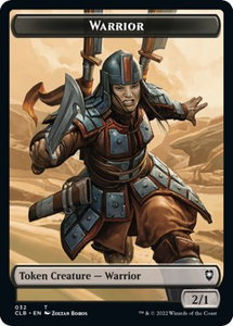 Warrior // Inkling Double-Sided Token - Commander Legends: Battle for Baldur's Gate (CLB) #32 // 45 - Token Magic: The Gathering Trading Card
