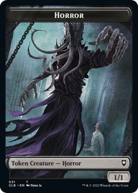 Horror // Centaur Double-Sided Token - Commander Legends: Battle for Baldur's Gate (CLB) #31 // 39 - Token Magic: The Gathering Trading Card