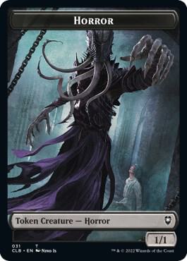 Horror // Eldrazi Horror Double-Sided Token - Commander Legends: Battle for Baldur's Gate Magic: The Gathering trading card