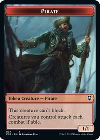 Pirate // Goblin Double-Sided Token - Commander Legends: Battle for Baldur's Gate (CLB) #37 // 34 - Token Magic: The Gathering Trading Card