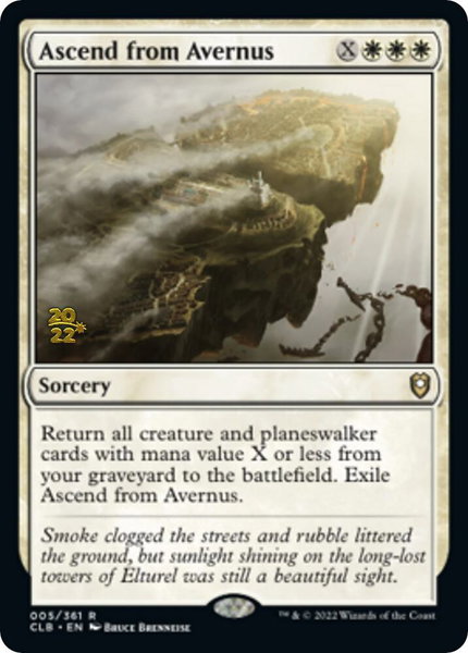 Ascend from Avernus - Prerelease Cards Magic: The Gathering trading card