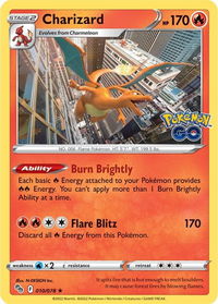 Charizard - Pokemon GO (PGO) #010/078 - Holo Rare Pokémon Trading Card