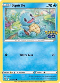 Squirtle - Pokemon GO (PGO) #015/078 - Common Pokémon Trading Card