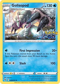 Golisopod - Pokemon GO (PGO) #026/078 - Holo Rare Pokémon Trading Card