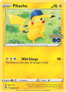 Pikachu (28) - Pokemon GO (PGO) #028/078 - Holo Rare Pokémon Trading Card